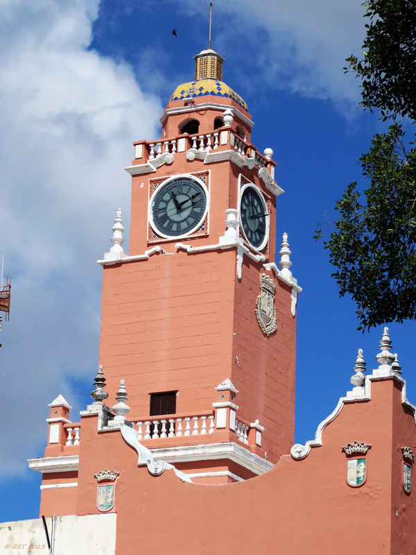 architecture, clocktower, Palacio Municipal de Mérida, Plaza Principal de Mérida