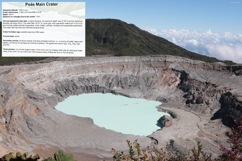 Costa Rica; vacation; tourism; travel; volcano; active volcano; Poas Volcano National Park; Parque Nacional Volcán Poás; crater; crater lake